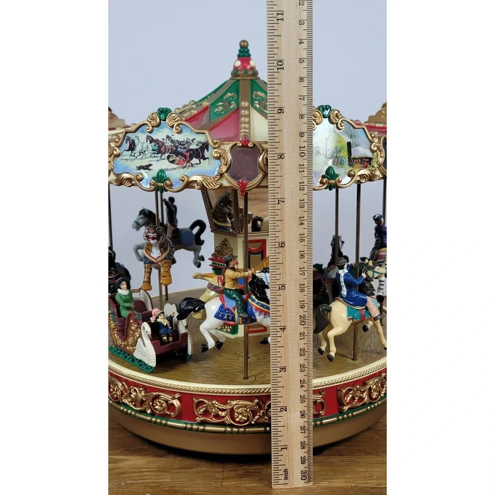 Mr Christmas Holiday Around The Carousel‎ 1997 Vintage Musical w/Original Box